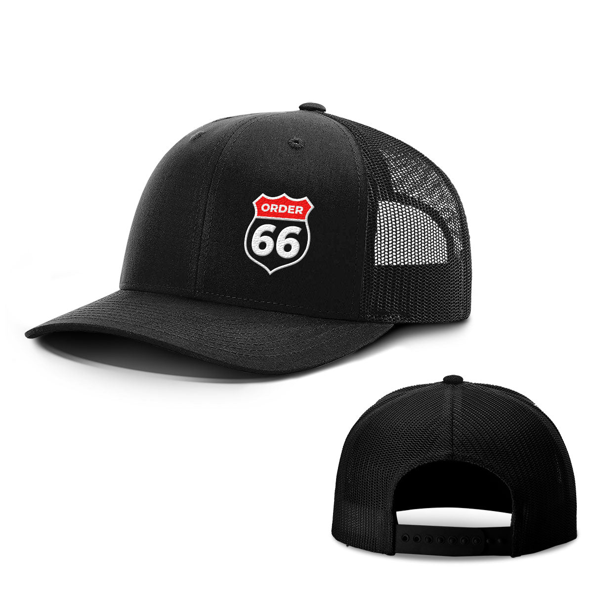 Route 66 Hat Black/White