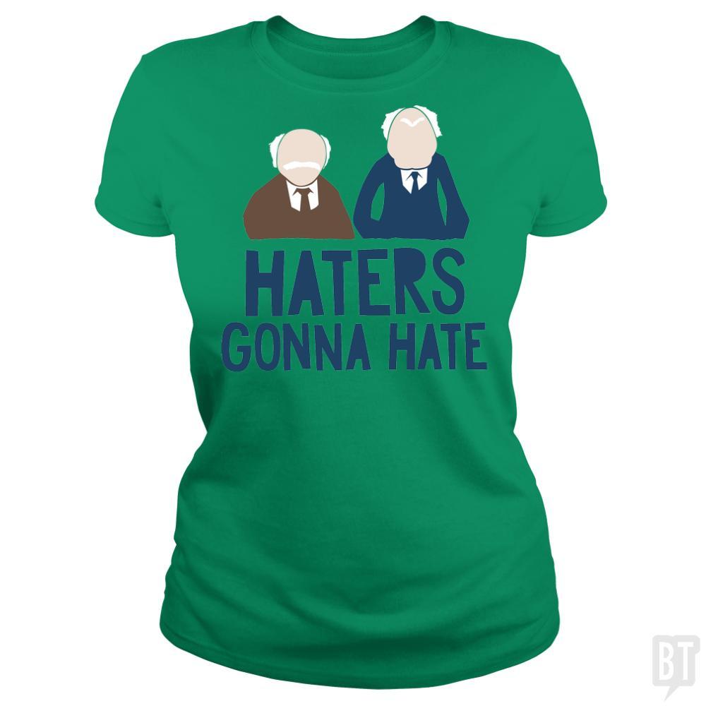 Haters Gonna Hate T-shirt Top Hater's Gone Unisex Adults 