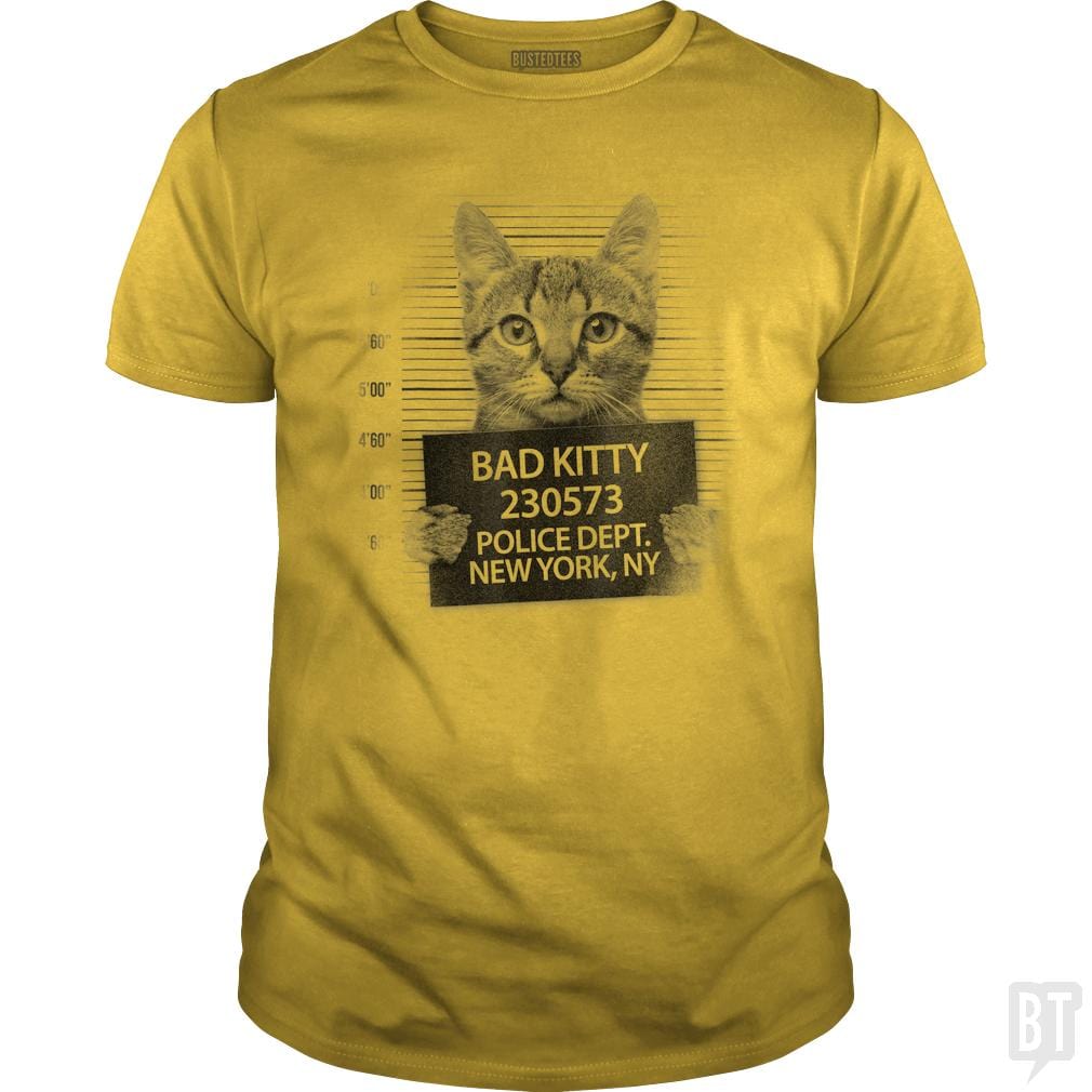 Bad cat t shirt best sale