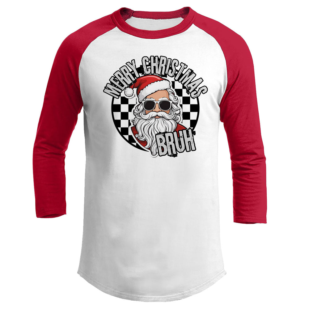 Merry Christmas Bruh Raglan Tee