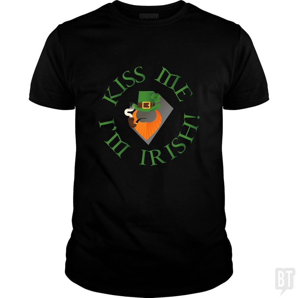 SunFrog-Busted Franceseugenia Classic Guys / Unisex Tee / Black / S KISS ME I'M IRISH!