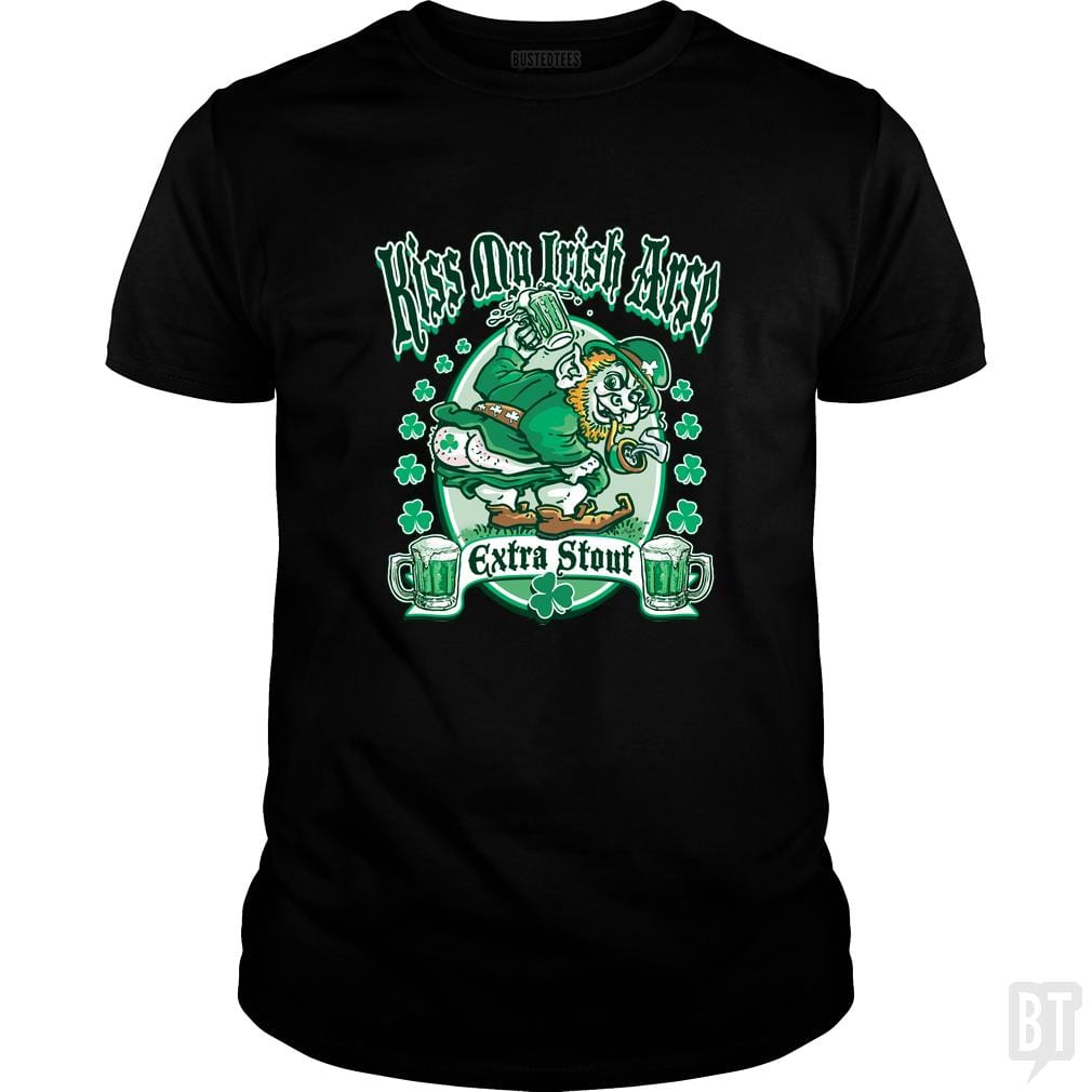 SunFrog-Busted MudgeWare Classic Guys / Unisex Tee / Black / S Kiss My Irish Arse Extra Stout